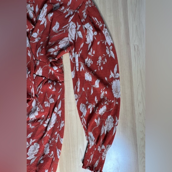 Lulu's Scarlet Floral Mini Dress - Picture 9 of 11